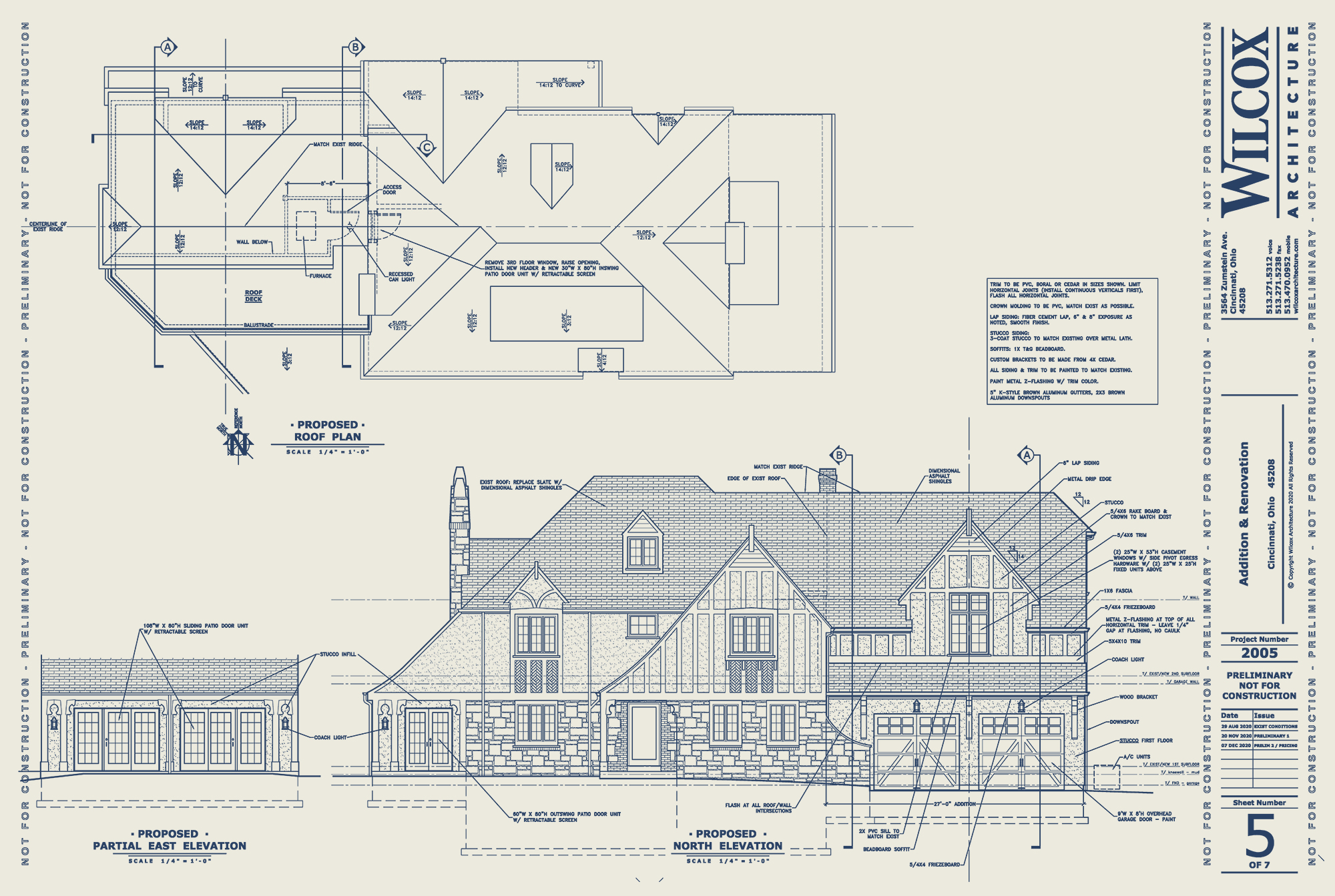 Design Development drawing Wilcox Architecture, Residential Architecture